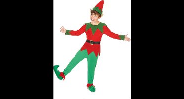 Vegaoo - Groen en rood elfenkostuum voor kinderen