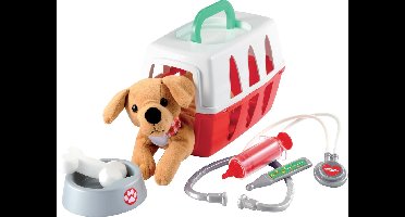 Ecoiffier Hondje met Verzorgingsset - Speelgoed met reismand - 1,5+ jaar