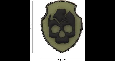 101 Inc Embleem 3D Pvc Ghost Skull  12007