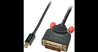 LINDY 41953 DisplayPort-kabel Mini-displayport / DVI Adapterkabel Mini DisplayPort-stekker, DVI-D 18+1-polige stekker 3