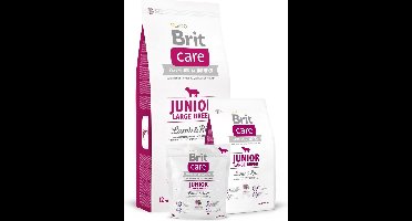 Brit care Junior large breed Lam&Rijst Hypo-allergeen 12 + 1 kg gratis