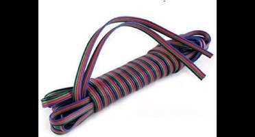 RGB verlengkabel 4 aderig per meter extension cable
