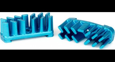Elvedes Koelvinnen Aerostream 6800cf8 Aluminium Blauw 2 Stuks