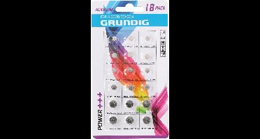 Grundig Batterijen Knoopcel 18 Stuks Alkaline