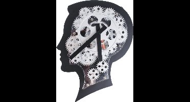 Wandklok beweging Brain met Bewegende Tandwielen Wand klok