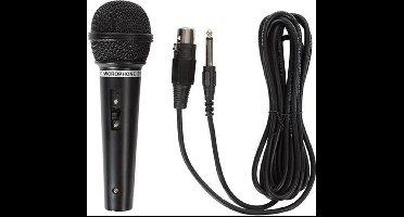 HQ-Power Microfoon, dynamisch, omnidirectioneel, zwart