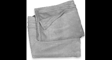 Unique Living Enzo - Fleece polyester - Plaid - 130x180 cm - Nickel grey