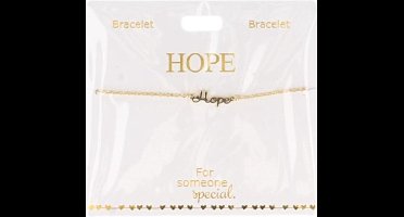 Depesche armband goud plated vriendschap voor kinderen 20 cm.