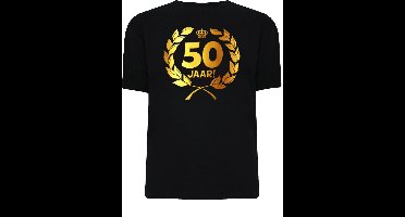 Gouden Krans T-Shirt - 50 jaar  (maat xl)