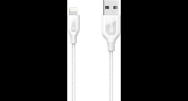 Anker PowerLine+ Apple Lightning Kabel 90cm Wit NKER POWERLINE+ LIGHTNING CABLE 90CM WH