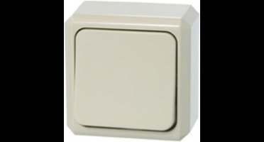 MERTEN type 1073772 enkele wipschakelaar wissel, opbouw | crème