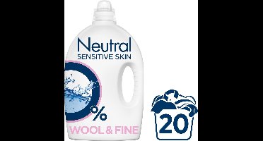 Neutral Vloeibaar Fijnwasmiddel - 100 Wasbeurten - Wasmiddel - 5 stuks - Voordeelverpakking