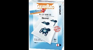 CleanBag stofzuigerzakken 4 stuks - Geschikt voor Hoover Arianne Freemotion Purepower Sensory Telios - H30 H52 H60 - Inclusief 1 filter - Alternatief