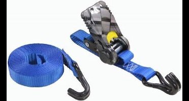 Spanband met Ratel + Haken, Carbonlook, 5 meter
