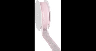 Satin Edge Organzalint Babyroze - 25 mm / 25 mtr.