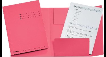 100x Esselte dossiermap roze, A4