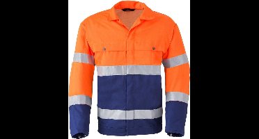 Havep 5105 Jack/Blouson Marine/Fluo Oranje maat 54