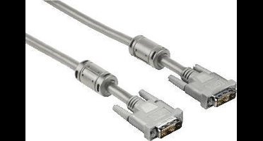 Hama 00045076 DVI kabel 1,8 m DVI-D Grijs