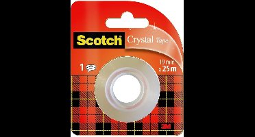 Scotch® Crystal Clear Tape, Navullingen, 19 mm x 25 m, 1 rol