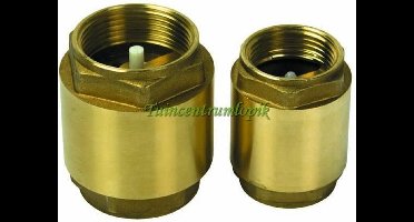 AQUAKING MESSING TERUGSLAGKLEP 1½" 2X BINNENDRAAD