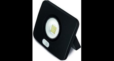 30W LED Schijnwerper Flat PIR Sensor - IP65 3000 Lumen - Koud Wit - Zwart