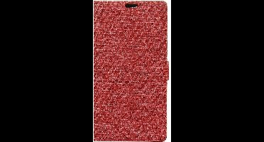 Shop4 - Geschikt voor Samsung Galaxy S9+ Hoesje - Wallet Case Linnen Rood