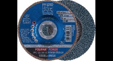 PFERD lamellenschijf POLIFAN Z SG POWER STEELOX Ø 125 mm korrelgr...