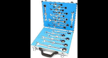 17 Delige Professionele Ring, Ratel, Steeksleutelset