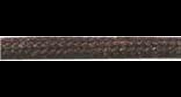 Cordial - Schoenveters - dik donkerbruin rond fijn geweven - veterlengte 120 cm 6-8 gaatjes