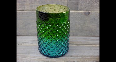 SENSE Waxine lichthouder - theelichthouder turquoise - kaarsenhouder - sfeerlicht *2 STUKS*