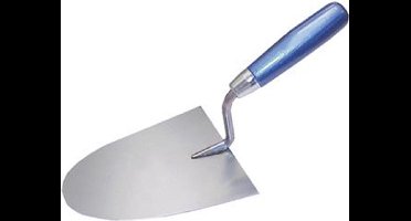 Tegeltroffel voor linkshandigen – Houten handvat – RVS – 180mm