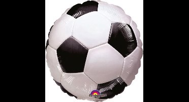 Amscan - Voetbal FolieBallon Zwart/Wit