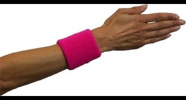 Witbaard Polsbandjes 7 Cm Katoen Magenta One-size 2 Stuks