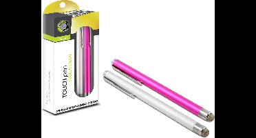 Point of View - Touch pen Aluminum Stylus Duo pack (Zilver+Roze)