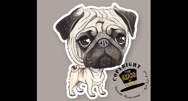 Magneet Hond Mopshond