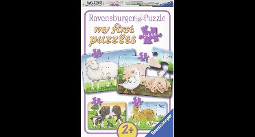 Ravensburger Boerderij dieren- My First puzzels -2+4+6+8 stukjes - kinderpuzzel