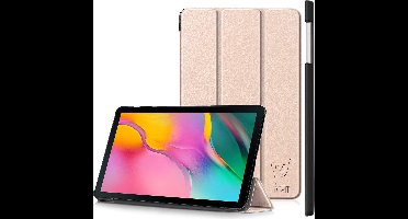 Hoes geschikt voor Samsung Galaxy Tab A 10.1 (2019) - Smart Book Case Hoesje - iCall - Goud