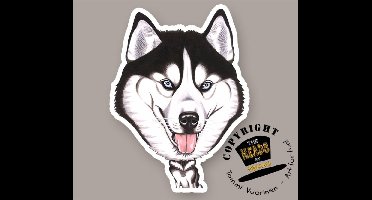 Magneet Hond Siberische Husky