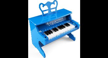 iDance Digitale Piano - Blauwe Mini Piano met 25 toetsen en Bluetooth Speaker
