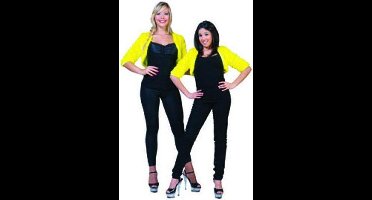 Bolero geel fuzzy voor dames