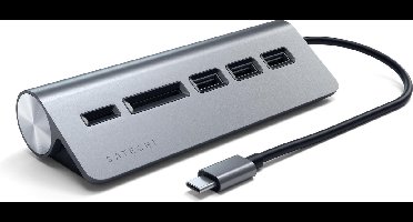 Satechi TYPE-C Aluminum USB Hub & Card Reader Space Grey