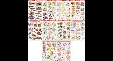 10x 3DA4 Knipvellen - Voor elk wat wils - Maak prachtige kaarten en fotoalbums