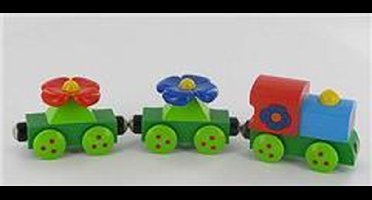 Houten trein Bloementrein