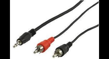 HQ Basic Audio Kabel 3.5mm Mannelijk - 2x Rca Mannelijk 5.00 M