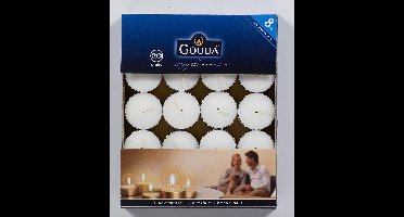 Gouda Waxinelichten 8 uur doos 30 wit (per 4 stuks)