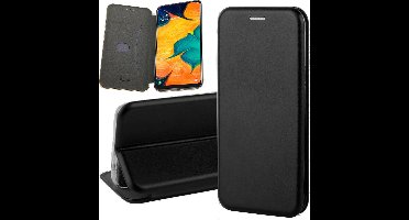Hoesje geschikt voor Samsung Galaxy A30 - Book Case Kunstleer ThinShield Zwart