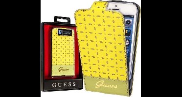 Guess Gianina iPhone 5 & 5S Leather Flip Case Yellow