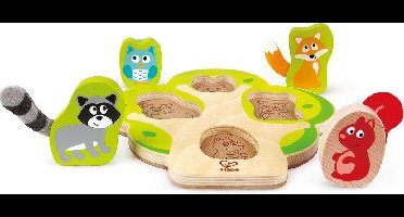 Hape Vormenpuzzel Who's In The Tree Junior Hout 4 Stukjes