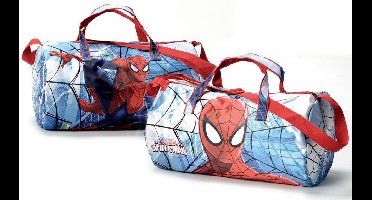 Spiderman - sporttas - weekendtas - 24 cm hoog - blauw/rood