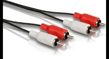 Tulp Audio Kabel 1,8 meter M-M - Zwart